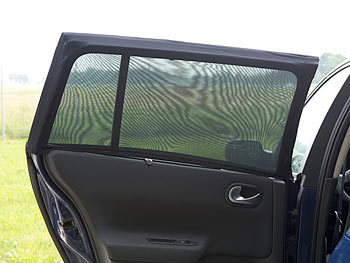 Lescars 16er-Set Universal-Überzieh-Sonnenschutze für Auto-Seitenscheiben