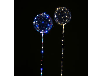 durchsichtige Ballons mit LED