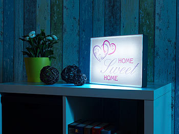infactory LED-Leuchtkasten für individuelle Bilder auf Folie und Papier, DIN A4
