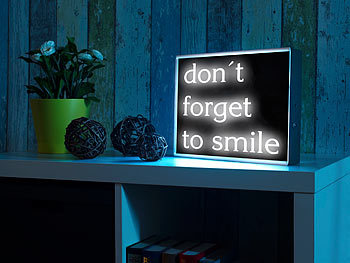 infactory LED-Leuchtkasten für individuelle Bilder auf Folie und Papier, DIN A4