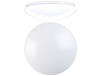 LED Deckenlampe: Luminea LED-Wand- & Deckenleuchte mit 1.440 lm, Ø 38 cm, 24 W, tageslichtweiß