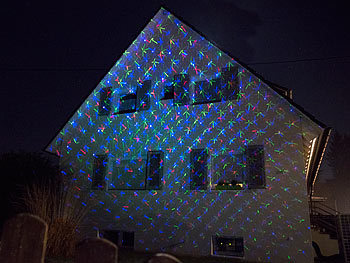 Lunartec RGB-Laserprojektor mit Sternen-Lichteffekt, Versandrückläufer