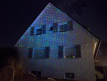 Weihnachtsbeleuchtung außen Laser Projektoren Partylichter Discokugeln Clubs