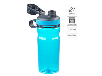Flaschen: Speeron BPA-freie Sport-Trinkflasche, 700 ml, auslaufsicher, blau