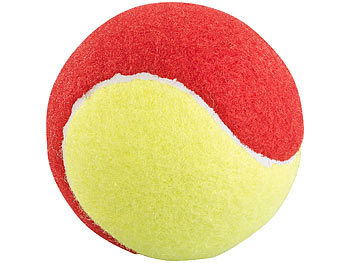 Speeron 12er-Set Tennisbälle, 77 mm für Jugend & Beginner, gelb-rot, Tragenetz