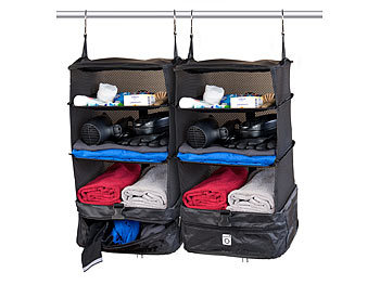 Xcase 2er-Set XL-Koffer-Organizer, Packwürfel zum Aufhängen, 30 x 64 x 30 cm