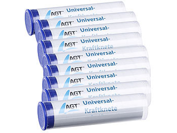 Knetkleber: AGT 9er-Pack Universal-Kraftknete: 2-Komponenten-Kleber aus Epoxidharz