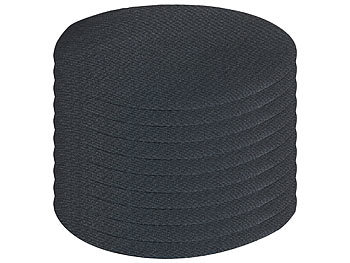 Aufbügelflicken: AGT Schnellhaftende Bügelflicken aus Baumwolle, 10 Stück in schwarz