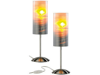 Fotolampen: Your Design Individuelle Tischlampe bedruckbar mit Ihrem Lieblingsfoto, 2er Set