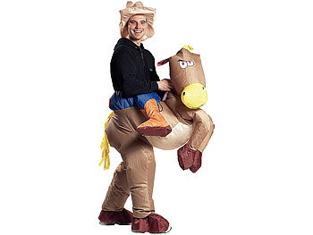 Playtastic Selbstaufblasendes Kostüm "Wilder Cowboy" (Versandrückläufer)