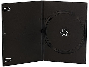 PEARL DVD Slim (7mm) Einzel Box 10er-Set Schwarz