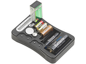 Batterieprüfer: tka Digitaler Profi-Batterietester mit LCD-Anzeige, für gängige Batterien