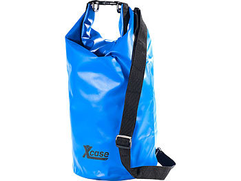 Wasserfester Beutel: Xcase Wasserdichter Packsack 16 Liter, blau
