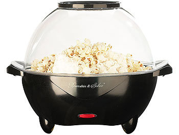 Rosenstein & Söhne Profi-Popcorn-Maschine "Show" für zu Hause, 500 Watt