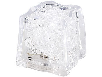 Lunartec LED-Leucht-Eiswürfel, weiß, inklusive Batterien