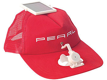 PEARL Solar-Baseball-Cap mit integriertem Mini-Ventilator