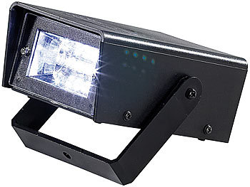 Lunartec LED-Disco-Strobe mit Batteriebetrieb