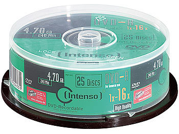 Intenso DVD-R 4.7GB 16x, 25er-Spindel