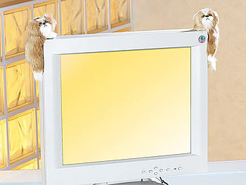 PEARL Tempelhund-Paar für LCD/Plasma-Monitore/Fernseher hängend