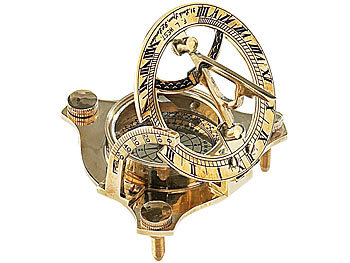 Sonnenstein Sonne Kleiner Design maritim Sonnenarmbanduhr Kompaß Geschenkidee Armbanduhr