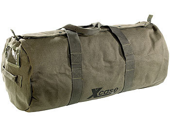 Canvas Sporttasche: Xcase Canvas-Sport- und Reisetasche mit Tragegriff, 70 Liter