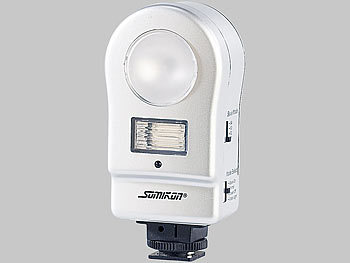 Somikon 2in1-Leuchte mit Zusatzblitz für Fotos & Videos