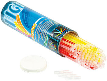 PEARL 25er-Set XXL-Lightsticks (Knicklichter) in 5 Farben, jeweils 30 x 1 cm