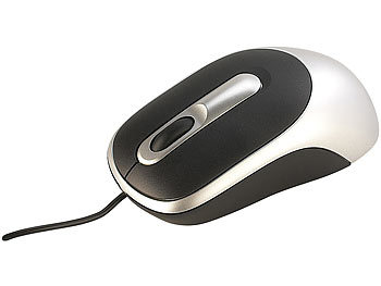 PEARL Optische Maus, mit Scrollrad, PS2-Anschluss, 800 dpi