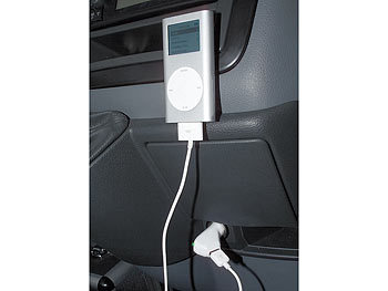 revolt Kfz-USB-Netzteil 12/24-Volt für iPod/iPhone, MP3-Player, Navi