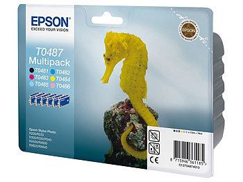 Epson Original T0487 Tintenpatrone, Multipack, 6-farbig