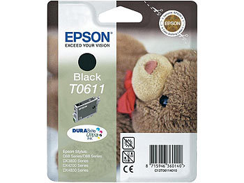 Epson Original Tintenpatrone T06114010, black