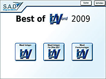 S.A.D. Best of Word 2009 - 2.450 Vorlagen