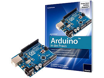 FRANZIS Arduino in der Praxis plus Original Arduino Uno-Platine