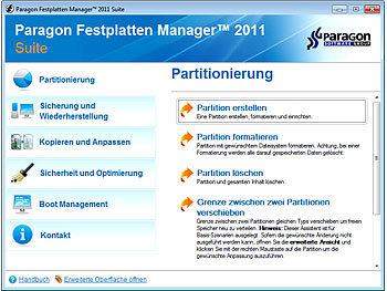 Paragon Festplatten Manager 2011 Suite - bis zu 3-User