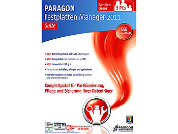 Paragon Festplatten Manager 2011 Suite - bis zu 3-User