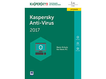 Kaspersky Anti-Virus 2017 Upgrade (Product-Key-Karte)