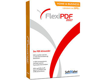 SoftMaker FlexiPDF 2017 Home & Business - Lizenz für 3 PCs