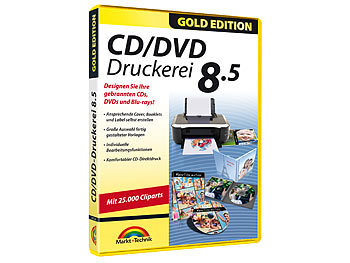PC Software: MUT CD/DVD Druckerei 8.5 Gold Edition, für Windows Vista/7/8/8.1/10
