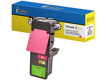 Tonerkassetten: iColor Toner-Kartusche TK-5240M für Kyocera-Laserdrucker, magenta (rot)