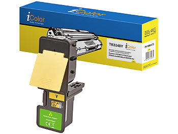 Laser-Drucker-Patronen: iColor Toner-Kartusche TK-5240Y für Kyocera-Laserdrucker, yellow (gelb)