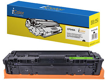 Toner-Cartridges: iColor Toner-Kartusche CF540A für HP-Laserdrucker, black (schwarz)