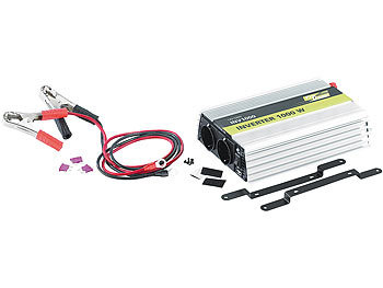 Spannungskonverter/Wechselrichter, 1000 W, 2x 230-V-Steckdose, 1x USB