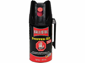 Ballistol Pfeffer-KO Jet Verteidigungsspray, Sprühstrahl, 40 ml