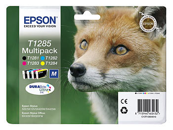 Stylus Sx 420 W, Epson: Epson Original Tintenpatronen Multipack T1285, BK/C/M/Y