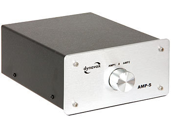 Dynavox Verstärker-/Boxen-Umschalter AMP-S, silber