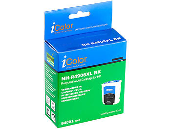 iColor recycled Recycled Cartridge für HP (ersetzt C4906AE No.940XL), black