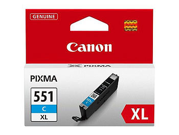 Original Tinten, Canon: CANON Original Tintenpatrone CLI-551C XL, cyan