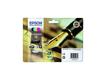 Originalpatrone: Epson Original Tintenpatronen Multipack T1626, BK/C/M/Y