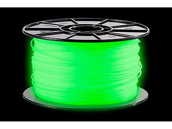 FreeSculpt ABS-Filament für 3D-Drucker "Glow-in-the-dark", 1 kg, grün
