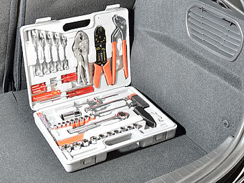 Kleiner Werkzeugkoffer: AGT Werkzeugset im Koffer WZK-502, 50-teilig